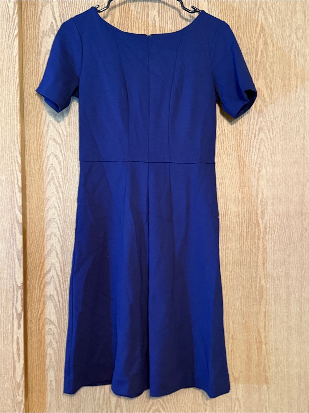 Ann Taylor Royal Blue Short Sleeve Midi Dress